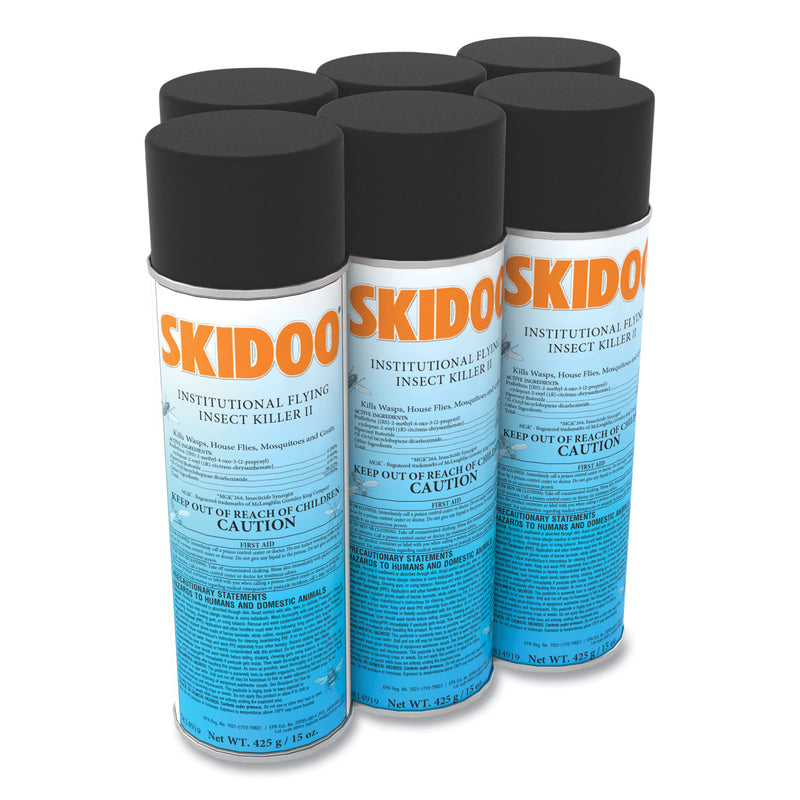 Diversey Skidoo Institutional Flying Insect Killer, 15 oz Aerosol Spray, 6/Carton