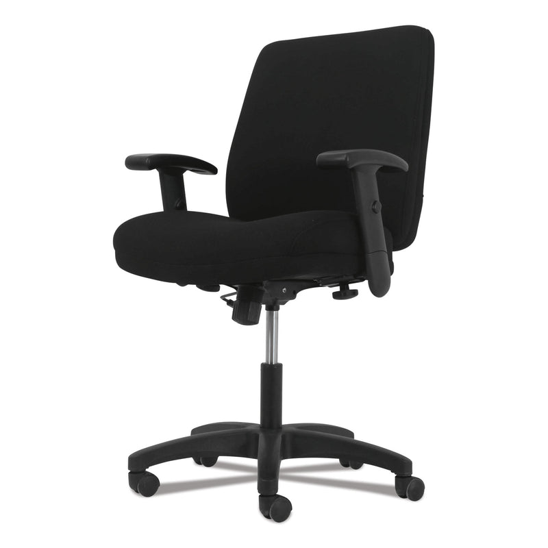 HON Network Mid-Back Task Chair, Supports Up to 250 lb, 18.3" to 22.8" Seat Height, Black