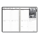 House of Doolittle Black-on-White Photo Weekly Appointment Book, Landscapes Photography, 11 x 8.5, Black Cover, 12-Month (Jan to Dec): 2023