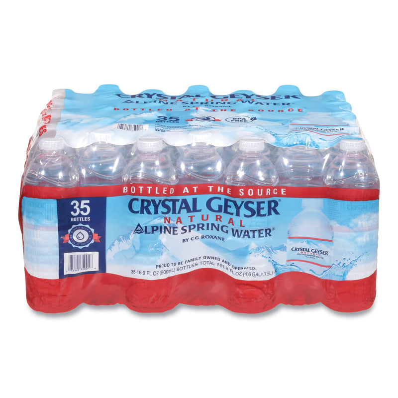 Crystal Geyser Alpine Spring Water, 16.9 oz Bottle, 35/Case, 54 Cases/Pallet