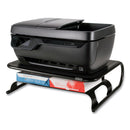 Allsop Metal Art Printer and Monitor Stand Plus, 18" x 13.5" x 6", Black, Supports 50 lbs