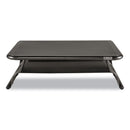 Allsop Metal Art Printer and Monitor Stand Plus, 18" x 13.5" x 6", Black, Supports 50 lbs