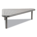 Allsop Metal Art Corner Stand, 20" x 11.5" x 5", Pewter, Supports 40 lbs