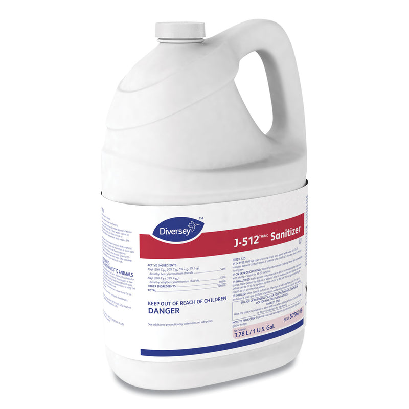 Diversey J-512TM/MC Sanitizer, 1 gal Bottle, 4/Carton