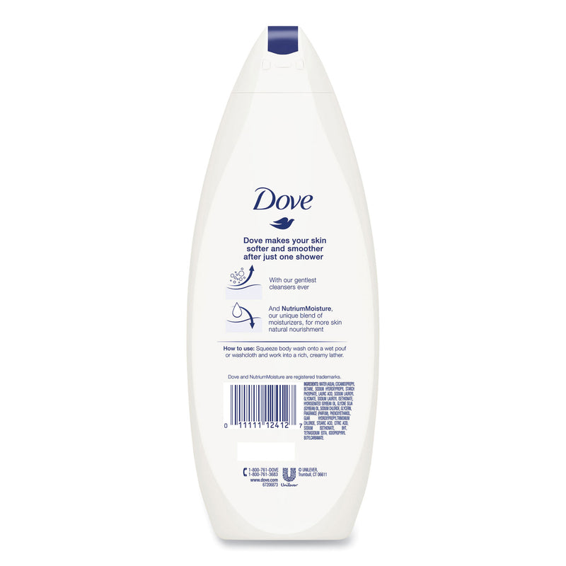 Diversey Dove Body Wash Deep Moisture, 12 oz Bottle, 6/Carton
