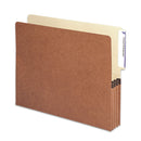 Smead Redrope Drop-Front End Tab File Pockets, 3.5" Expansion, Letter Size, Redrope, 10/Box