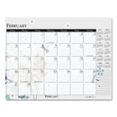 House of Doolittle Recycled Desk Pad Calendar, Wild Flowers Artwork, 22 x 17, White Sheets, Black Binding/Corners,12-Month (Jan-Dec): 2023