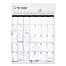 House of Doolittle Recycled Wild Flower Wall Calendar, Wild Flowers Artwork, 12 x 16.5, White/Multicolor Sheets, 12-Month (Jan to Dec): 2023