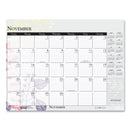 House of Doolittle Recycled Desk Pad Calendar, Wild Flowers Artwork, 18.5 x 13, White Sheets, Black Binding/Corners,12-Month (Jan-Dec): 2023