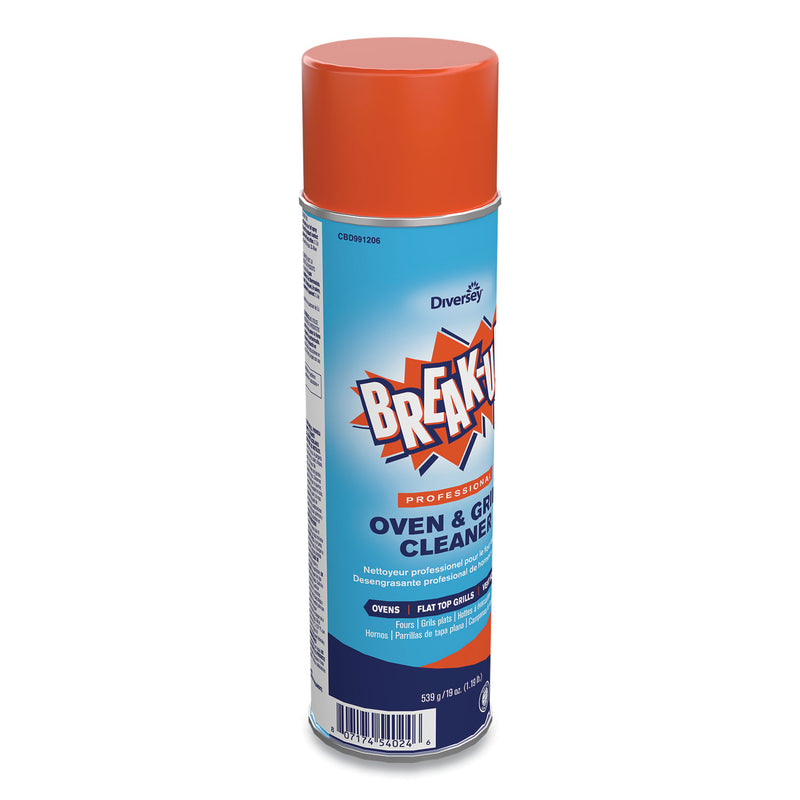 BREAK-UP Oven And Grill Cleaner, Ready to Use, 19 oz Aerosol Spray 6/Carton