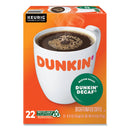 Dunkin Donuts K-Cup Pods, Dunkin' Decaf, 22/Box
