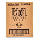 Diversey Behold Furniture Polish, Lemon, 12.5 oz Aerosol Spray, 6/Carton