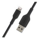 Belkin BOOST CHARGE Braided Lightning to USB-A ChargeSync Cable, 6.6 ft, Black
