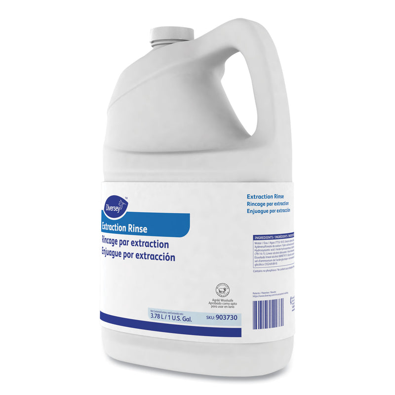 Diversey Carpet Extraction Rinse, Floral Scent, 1 gal Bottle, 4/Carton