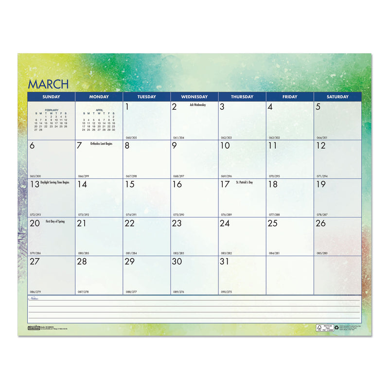 House of Doolittle Recycled Cosmos Wall Calendar, Cosmos Artwork, 14.88 x 12, White/Blue/Multicolor Sheets, 12-Month (Jan to Dec): 2023