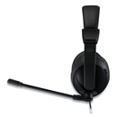 Adesso Xtream H5U Stereo Multimedia Headset with Mic, Binaural Over the Head, Black