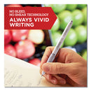 Sharpie S-Gel Fashion Barrel Gel Pen, Retractable, Medium 0.7 mm, Black Ink, Pearl White Barrel, Dozen