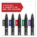 Sharpie S-Gel High-Performance Gel Pen, Retractable, Medium 0.7 mm, Blue Ink, Black Barrel, Dozen