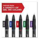 Sharpie S-Gel High-Performance Gel Pen, Retractable, Bold 1 mm, Blue Ink, Black Barrel, 36/Pack
