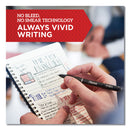 Sharpie S-Gel High-Performance Gel Pen, Retractable, Bold 1 mm, Blue Ink, Black Barrel, Dozen