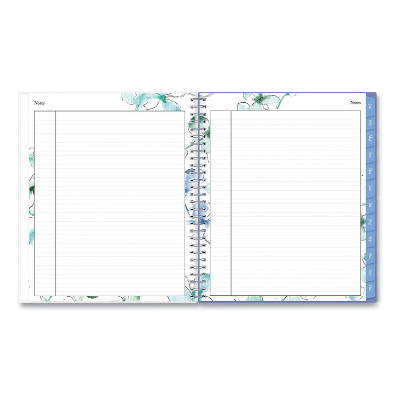 Blue Sky Lindley Monthly Planner, Lindley Floral Artwork, 10 x 8, White/Blue/Green Cover, 12-Month (Jan to Dec): 2023