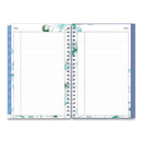 Blue Sky Lindley Weekly/Monthly Planner, Lindley Floral Artwork, 8 x 5, White/Blue/Green Cover, 12-Month (Jan to Dec): 2023