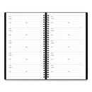 Blue Sky Aligned Weekly Contacts Planner, 6 x 3.5, Black Cover, 12-Month (Jan to Dec): 2023