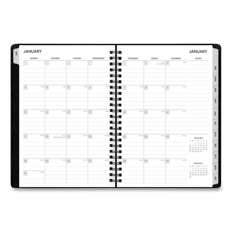 Blue Sky Aligned Monthly Planner with Contacts Page and Extra Notes Pages, 8.63 x 5.88, Black Cover, 12-Month (Jan to Dec): 2023