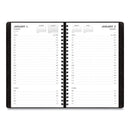Blue Sky Aligned Daily Appointment Planner, 8 x 5, Black Cover, 12-Month (Jan to Dec): 2023