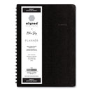 Blue Sky Aligned Daily Appointment Planner, 8 x 5, Black Cover, 12-Month (Jan to Dec): 2023