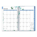 Blue Sky Lindley Weekly/Monthly Planner, Lindley Floral Artwork, 8 x 5, White/Blue/Green Cover, 12-Month (Jan to Dec): 2023