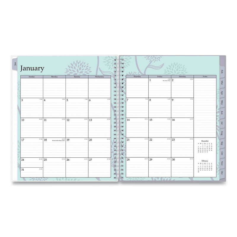 Blue Sky Rue Du Flore Monthly Planner, Rue Du Flore Artwork, 10 x 8, Jade/Lavender Cover, 12-Month (Jan to Dec): 2023