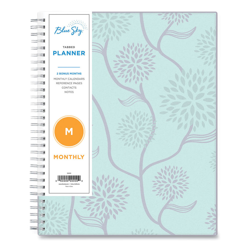 Blue Sky Rue Du Flore Monthly Planner, Rue Du Flore Artwork, 10 x 8, Jade/Lavender Cover, 12-Month (Jan to Dec): 2023