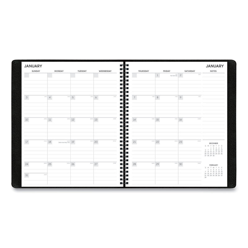 Blue Sky Aligned Monthly Planner with Built-In Pocket Page, 11 x 9, Black Cover, 12-Month (Jan to Dec): 2023