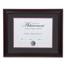 DAX Desk/Wall Photo Frame, Plastic, 11 x 14, 8.5 x 11, Rosewood/Black