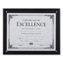 DAX Award Plaque, Wood/Acrylic Frame, Up to 8.5 x 11, Black