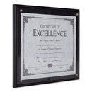 DAX Award Plaque, Wood/Acrylic Frame, Up to 8.5 x 11, Black