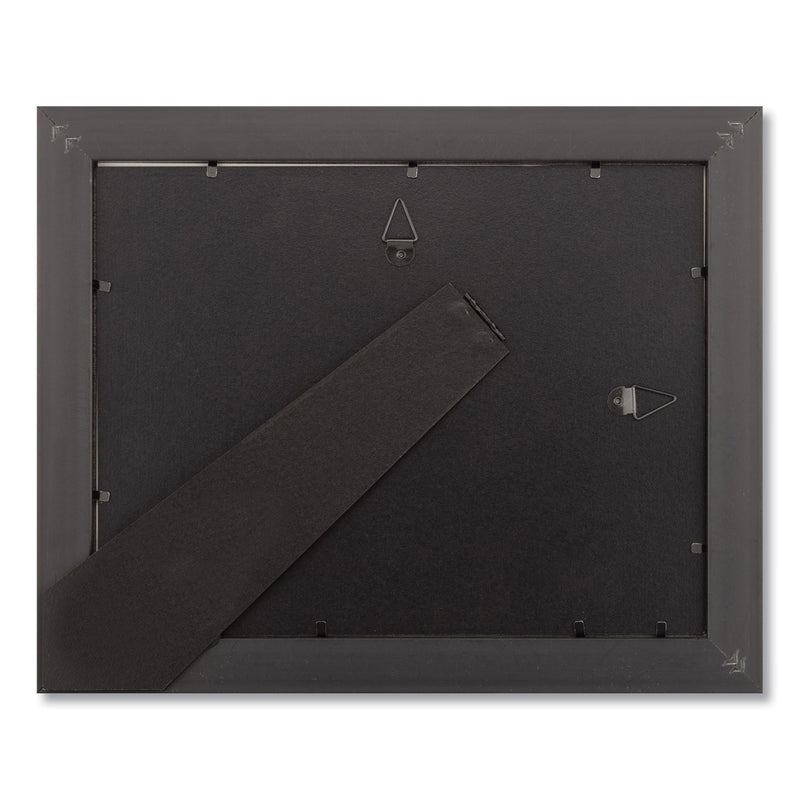 DAX Desk/Wall Photo Frame, Plastic, 8.5 x 11, Rosewood/Black