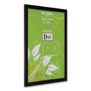 DAX Black Solid Wood Poster Frames with Plastic Window, Wide Profile, 18 x 24