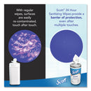 Scott 24-Hour Sanitizing Wipes, 4.5 x 8.25, Fresh, White, 75/Canister, 6 Canisters/Carton