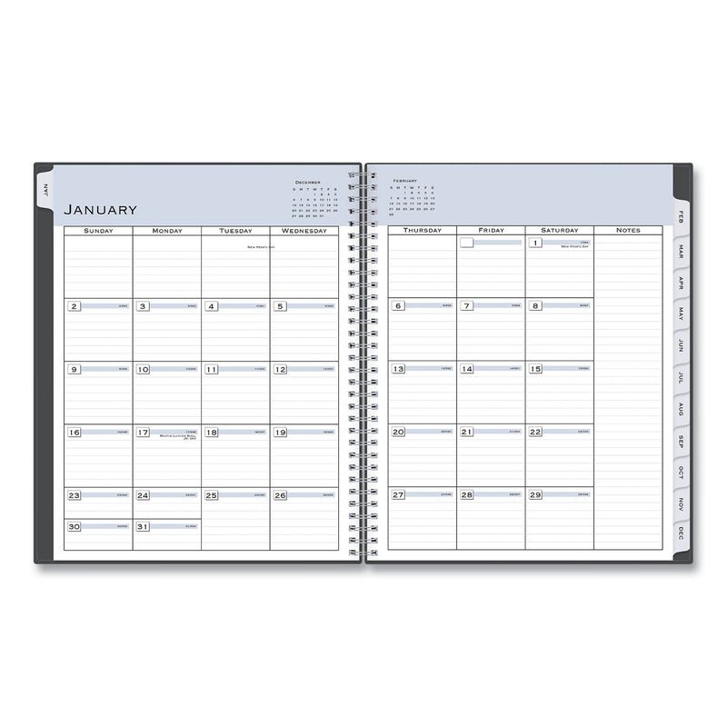 Blue Sky Passages Appointment Planner, 11 x 8.5, Charcoal Cover, 12-Month (Jan to Dec): 2023