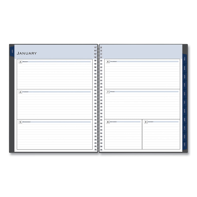 Blue Sky Passages Weekly/Monthly Planner, 11 x 8.5, Charcoal Cover, 12-Month (Jan to Dec): 2023
