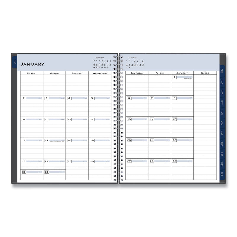Blue Sky Passages Weekly/Monthly Planner, 11 x 8.5, Charcoal Cover, 12-Month (Jan to Dec): 2023