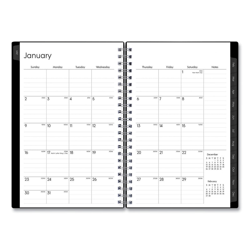 Blue Sky Enterprise Weekly/Monthly Planner, Enterprise Formatting, 8 x 5, Black Cover, 12-Month (Jan to Dec): 2023