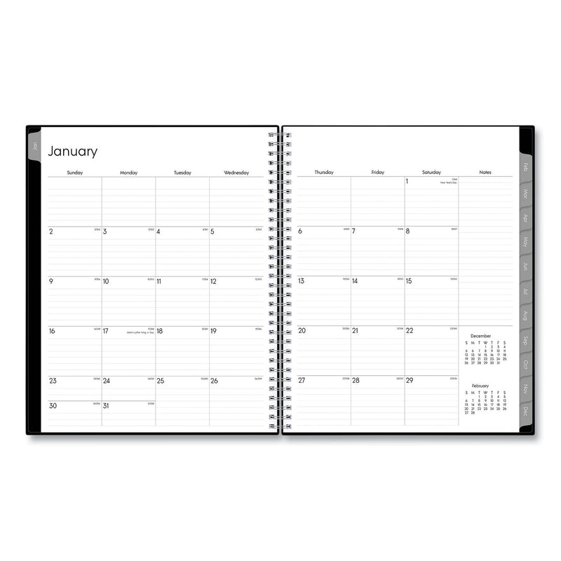 Blue Sky Enterprise Weekly/Monthly Planner, Enterprise Formatting, 11 x 8.5, Black Cover, 12-Month (Jan to Dec): 2023