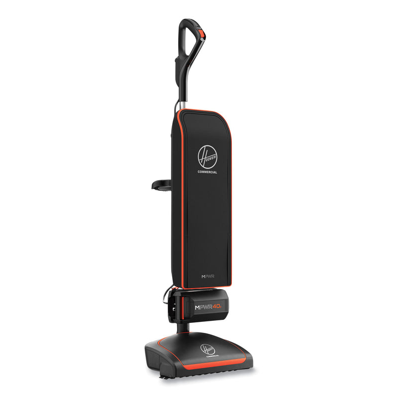 Hoover HVRPWR 40V Cordless Upright Vacuum, 13" Cleaning Path, Black/Orange