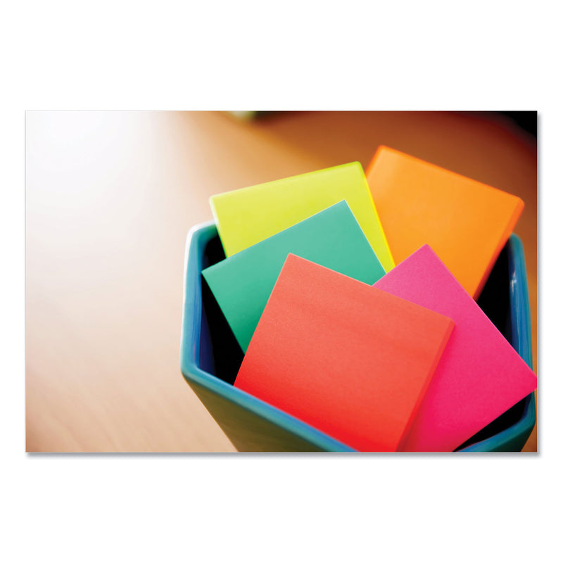 Post-it Original Pop-up Refill Cabinet Pack, 3" x 3", Poptimistic Collection Colors, 100 Sheets/Pad, 18 Pads/Pack