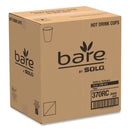 Dart Bare by Solo Eco-Forward Recycled Content PCF Paper Hot Cups, 10 oz, Green/White/Beige, 1,000/Carton