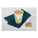 Dart Bare by Solo Eco-Forward Recycled Content PCF Paper Hot Cups, 12 oz, Green/White/Beige, 1,000/Carton