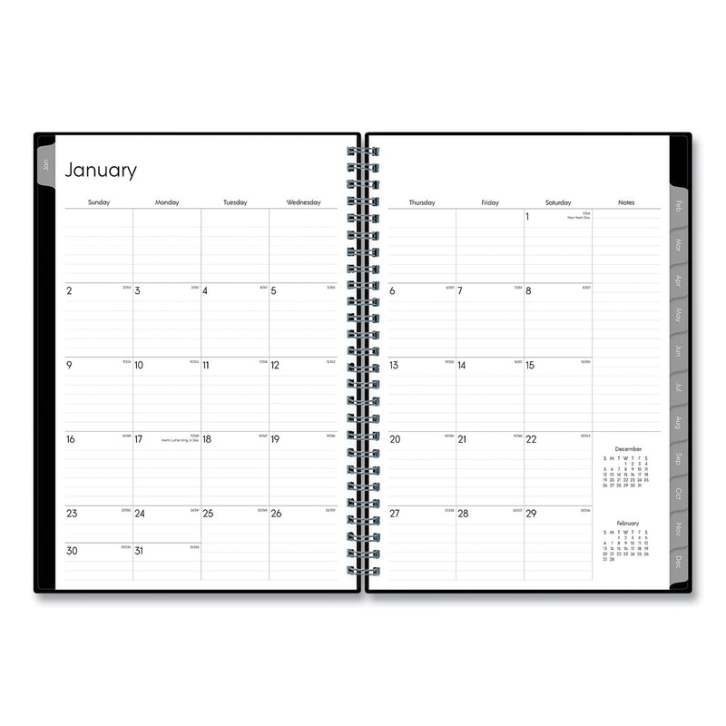 Blue Sky Enterprise Monthly Planner, Enterprise Formatting, 11.88 x 7.88, Black Cover, 12-Month (Jan to Dec): 2023